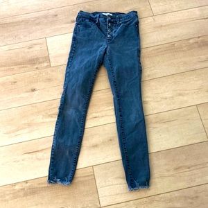 Madewell button up mid rise jeans